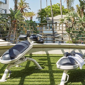 gym - Fairmont Miramar Hotel and Bungalows - luxury los angeles honeymoon packages