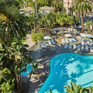 pool - Fairmont Miramar Hotel and Bungalows - luxury los angeles honeymoon packages