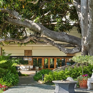 restaurant2 - Fairmont Miramar Hotel and Bungalows - luxury los angeles honeymoon packages