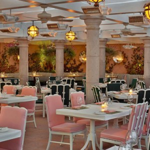 the cabana cafe - beverly hills hotel - luxury los angeles honeymoon packages