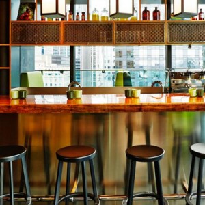 bar - CitizenM New York Times Square Hotel - Luxury New York Honeymoon Packages