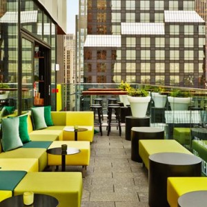 rooftop - CitizenM New York Times Square Hotel - Luxury New York Honeymoon Packages