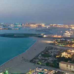 Dubai Honeymoon Packages Hilton Dubai Jumeirah Beach Aerial View1