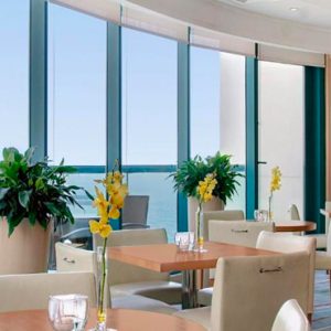 Dubai Honeymoon Packages Hilton Dubai Jumeirah Beach King Corner Alcove Room Sea View Dining Room