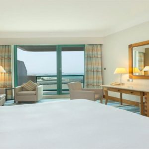 Dubai Honeymoon Packages Hilton Dubai Jumeirah Beach King Executive Room With Sea View Bedroom 3