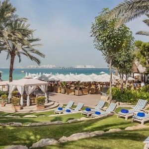 Dubai Honeymoon Packages Hilton Dubai Jumeirah Beach Daybeds Garden