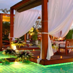 Thailand Honeymoon Packages The Sarojin Khao Lak Pool At Night