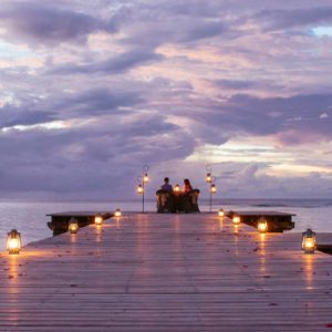 Fiji Honeymoon Packages Tokoriki Island Resort Romantic Dining