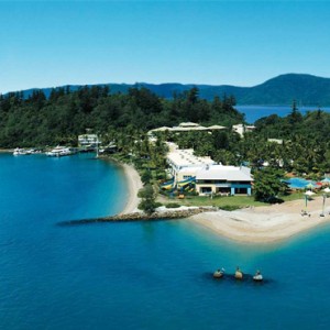 Daydream Island Resort & Spa - Australia Honeymoon Packages - aerial view resort