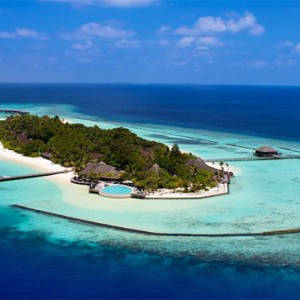 Komandoo Island Resort - Maldives honeymoon packages - aerial view