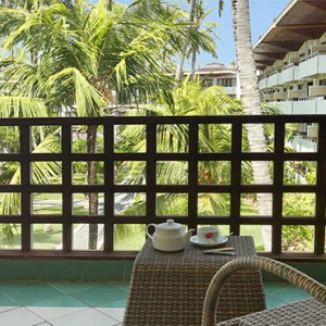 Prama Sanur Beach Bali Resort - Bali Honeymoon packages - Deluxe Garden view room terrace