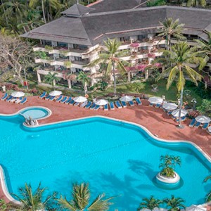 Prama Sanur Beach Bali Resort - Bali Honeymoon packages - aerial view