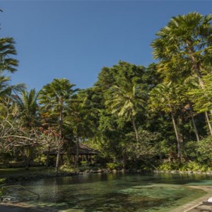 Segara Village hotel - Bali Honeymoon Packages - lobby pool