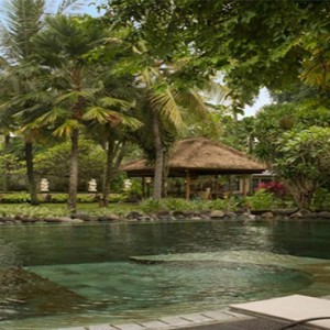 Segara Village hotel - Bali Honeymoon Packages - lobby pool1