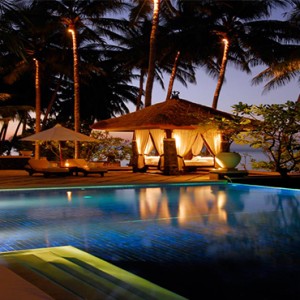 Spa Village Resort Tembok - Bali Honeymoon Packages - Pool at night