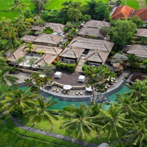 The Ubud Village Resort & Spa - Bali Honeymoon Packages - aerial view