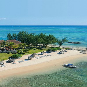 Canonnier Beachcomber Golf Resort and Spa - Mauritius Luxury Honeymoon Packages - aerial view