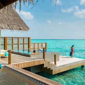 Four Seasons Resorts at Landaa Giraavaru - Maldives Luxury Honeymoon Packages - Sunset Water Villa with Pool