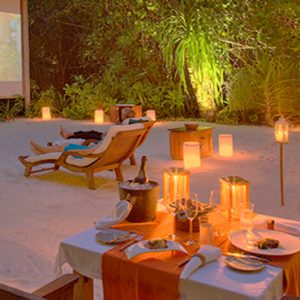 Maldives Honeymoon Packages Gili Lankanfushi Movie Cinema On Beach