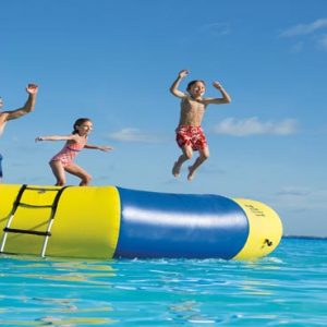 Mexico Honeymoon Packages Dreams Sands Cancun Resort And Spa Kids On Trampoline