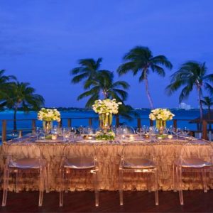 Mexico Honeymoon Packages Dreams Sands Cancun Resort And Spa Beach Wedding Dinner Reception At Night