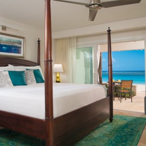 4 Windsor Beachfront Walkout Club Level Room with Patio Tranquility Soaking Tub - Sandals Royal Caribbean - Luxury Jamaica Honeymoons