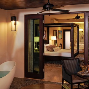 7 Romeo & Juliet Walkout Butler Suite with Patio Tranquility Soaking Tub - Sandals Royal Caribbean - Luxury Jamaica Honeymoons