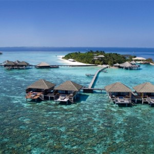 Adaaran Prestige Vadoo - Luxury Maldives Honeymoon Packages - aerial view1