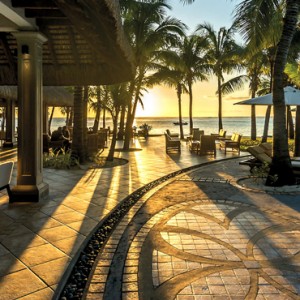 pool at sunset - Paradis Beachcomber Golf Resort and Spa - luxury mauritius honeymoons