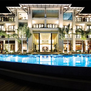 Eden Bleu Hotel - Luxury Seychelles Honeymoon packages - Exterior at night
