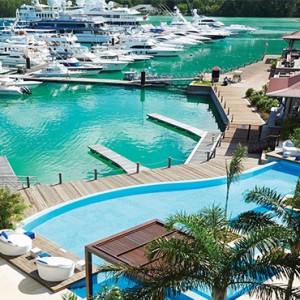 Eden Bleu Hotel - Luxury Seychelles Honeymoon packages - aerial view
