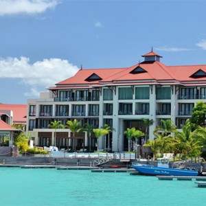 Eden Bleu Hotel - Luxury Seychelles Honeymoon packages - exterior of hotel