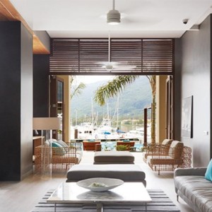 Eden Bleu Hotel - Luxury Seychelles Honeymoon packages - lobby area
