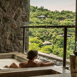 Four Seasons Resort Seychelles - Luxury Seychelles Honeymoon packages - Bathtub with a view