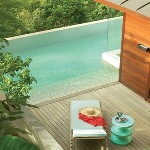 Four Seasons Resort Seychelles - Luxury Seychelles Honeymoon packages - Garden view villa pool