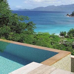 Four Seasons Resort Seychelles - Luxury Seychelles Honeymoon packages - Hilltop ocean view villa pool