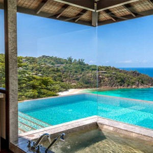 Four Seasons Resort Seychelles - Luxury Seychelles Honeymoon packages - Serenity villa bathroom view