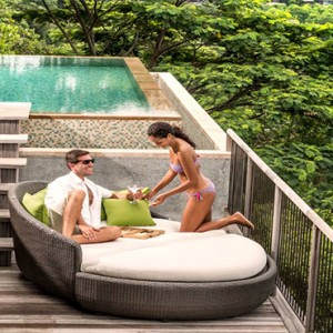 Four Seasons Resort Seychelles - Luxury Seychelles Honeymoon packages - Serenity villa deck