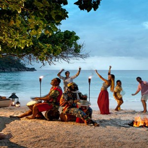 Four Seasons Resort Seychelles - Luxury Seychelles Honeymoon packages - dancing on beach