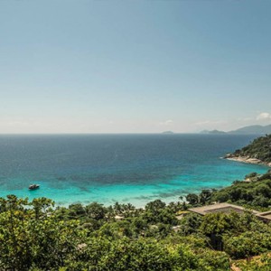 Four Seasons Resort Seychelles - Luxury Seychelles Honeymoon packages - yoga on the hillside