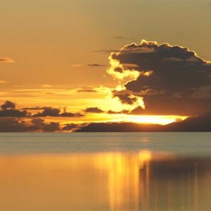 Fregate Island Private - Luxury Seychelles Honeymoon Packages - island sunset