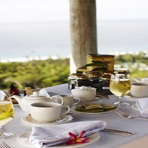 Fregate Island Private - Luxury Seychelles Honeymoon Packages - lunch at glacis cerf pavillion