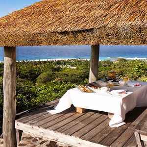 Fregate Island Private - Luxury Seychelles Honeymoon Packages - lunch at glacis cerf pavillion1
