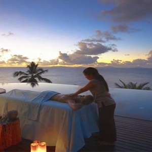 Fregate Island Private - Luxury Seychelles Honeymoon Packages - massage on your private terrace