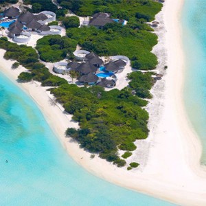 Hideaway Beach Resort and Spa - Luxury Maldives honeymoon packages - aerial view