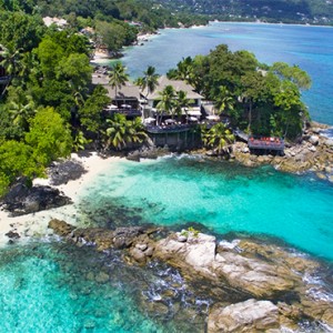 Hilton Seychelles Northolme Resort & Spa - Luxury Seychelles Honeymoon Packages - aerial view