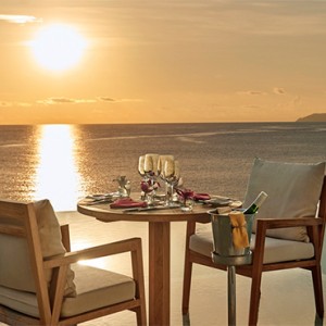 Hilton Seychelles Northolme Resort & Spa - Luxury Seychelles Honeymoon Packages - romantic dinner at sunset