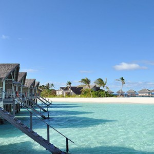 Loama Resort Maldives at Maamigili - Luxury Maldives Honeymoon packages - Ocean villas line up