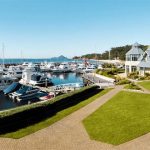 Anchorage Port Stephens - Luxury Australia Honeymoon packages - exterior detail