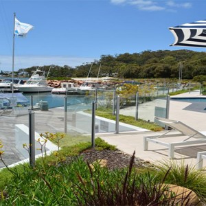 Anchorage Port Stephens - Luxury Australia Honeymoon packages - marina views